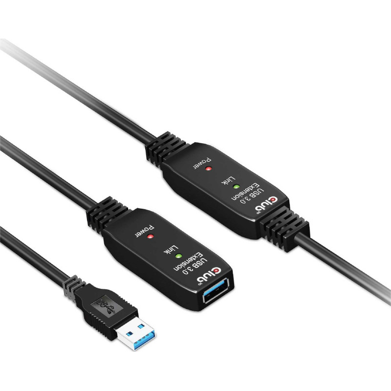 CLUB 3D CLUB3D USB 3.2 Gen1 Aktyvus kartotuvo kabelis 10m / 32.8ft V / M 28A