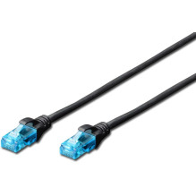 DIGITUS CAT 5e U-UTP Patch Cable 3m Black DIGITUS CAT 5e U-UTP Patch Cable 3m Black