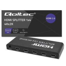 Qoltec Splitter 4 x HDMI 4K x 2K 6Gb / s 60Hz Qoltec Splitter 4 x HDMI 4K x 2K 6Gb / s 60Hz
