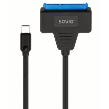 Savio adapteris USB-C 3.1 Gen 1 (M) - SATA (F), skirtas 2,5 colio diskams