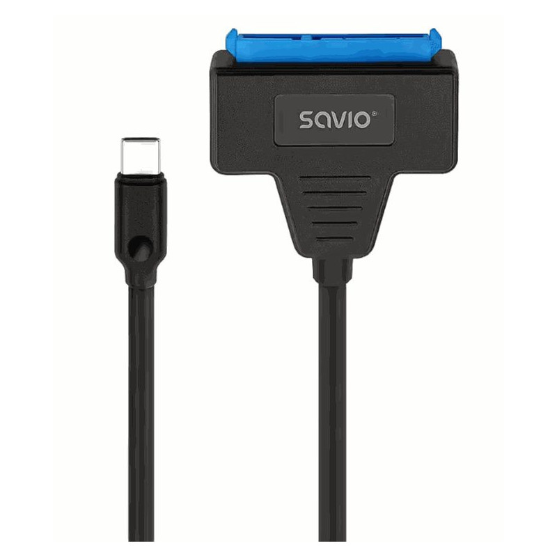 Savio adapteris USB-C 3.1 Gen 1 (M) - SATA (F), skirtas 2,5 colio diskams