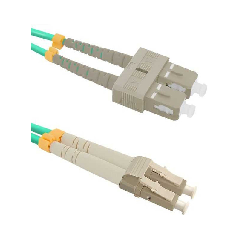 Qoltec Optinis jungiamasis laidas LC / UPC- SC / UPC MM 50 / 125 OM4 1m