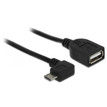 DELOCK USB micro B - USB 2.0-A (83271) Juodas