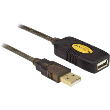 DELOCK USB 2.0 Prailginimo kabelis (83453) Juodas DELOCK USB 2.0 Prailginimo kabelis (83453) Juodas