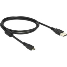 DELOCK USB-A - microUSB 1m (82299) Juodas DELOCK USB-A - microUSB 1m (82299) Juodas