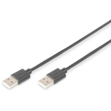 DIGITUS USB 2.0 USB Type-A (male) 1m Black AK-300101-010-S DIGITUS USB 2.0 USB Type-A (male) 1m Black AK-300101-010-S