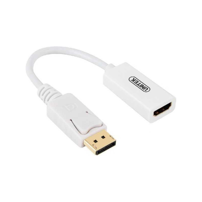 UNITEK ADAPTERIS EKRANAS PRIE HDMI 4K, Y-6332 BALTAS