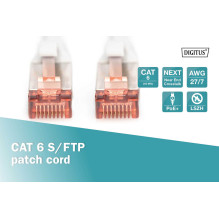 DIGITUS CAT 6 S / FTP jungiamasis laidas LSZH 25 m pilkas DIGITUS CAT 6 S / FTP jungiamasis laidas LSZH 25 m pilkas
