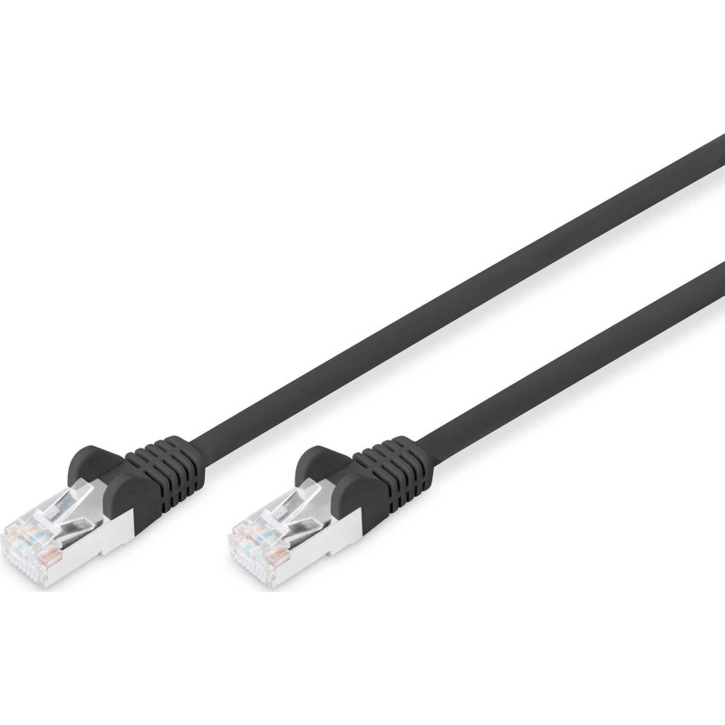 DIGITUS CAT 6 S / FTP jungiamasis laidas LSZH 5,0 m, juodas