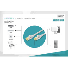 DIGITUS Cat6a S / FTP (S-STP) 2m Pilka DK-1644-A-020-10 DIGITUS Cat6a S / FTP (S-STP) 2m Pilka DK-1644-A-020-10