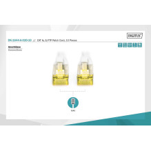 DIGITUS Cat6a S / FTP (S-STP) 2m Pilka DK-1644-A-020-10 DIGITUS Cat6a S / FTP (S-STP) 2m Pilka DK-1644-A-020-10