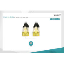 DIGITUS Cat6a S / FTP (S-STP) 5m Juoda DK-1644-A-050 / BL DIGITUS Cat6a S / FTP (S-STP) 5m Juoda DK-1644-A-050 / BL