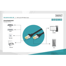 DIGITUS Cat6a S / FTP (S-STP) 5m Black DK-1644-A-050 / BL DIGITUS Cat6a S / FTP (S-STP) 5m Black DK-1644-A-050 / BL