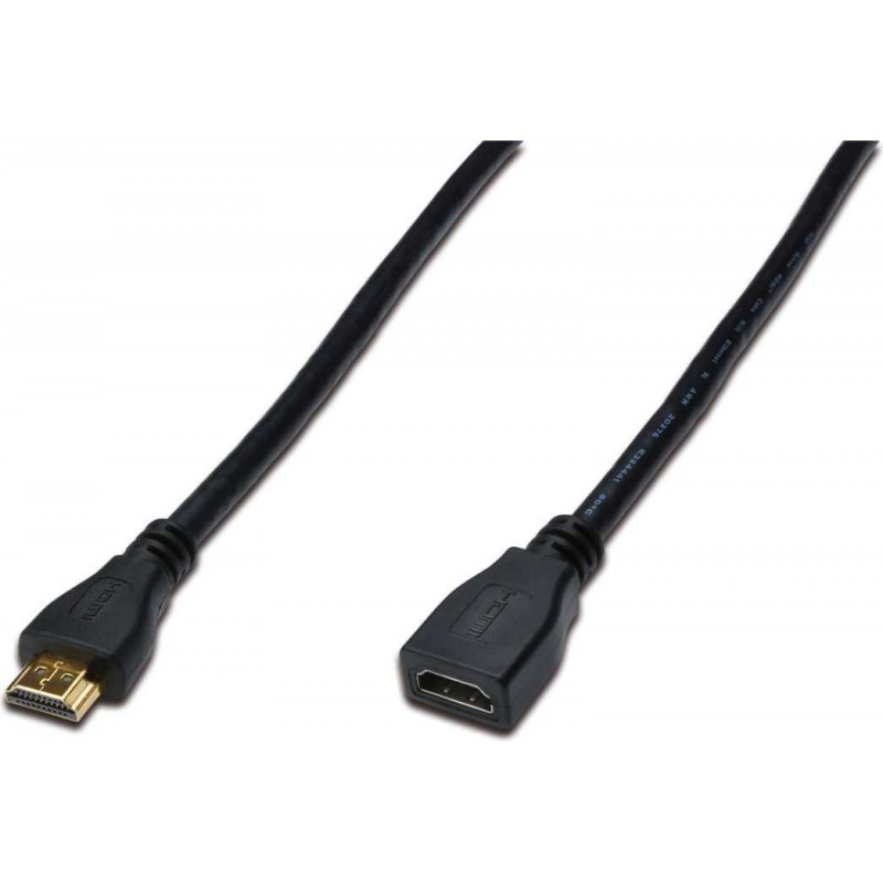 DIGITUS HDMI Didelės spartos prailginimo kabelis AM / F 2.0m su Eth