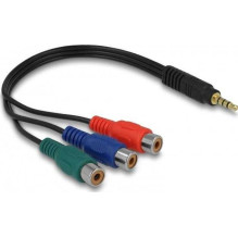 DELOCK *Adapteris Minijack 4Pin - 3x Cinch RCA 24cm