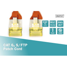 DIGITUS CAT 6A S / FTP pataisos laidas LSZH 0,5 m Red