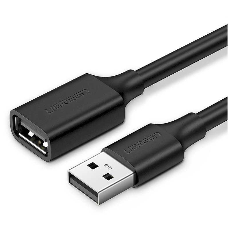 Ugreen US103 USB 2.0 prailginimo kabelis 2m juodas