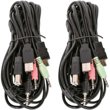 MANHATTAN KVM-Switch 2-Port Dual-Monitor HDMI