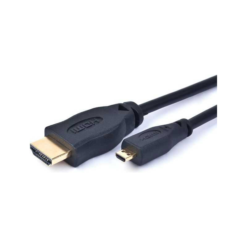 Gembird LAIDAS HDMI-MICRO HDMI 4.5M / V.2.0 JUODAS CC-HDMID-15 GEMBIRD