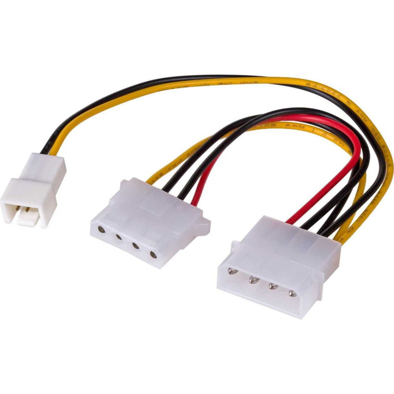 Akyga AKYGA ADAPTERIS MOLEX / MOLEX + 3-PIN 12V AK-CA-35
