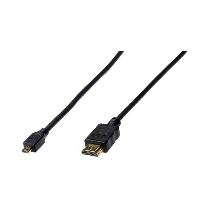 DIGITUS Didelė sparta su eternetu HDMI / Micro HDMI 1m