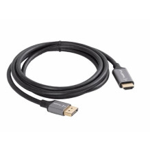 Lanberg Cable Displayport (M) - HDMI (M) 1.8m Grey Lanberg Cable Displayport (M) - HDMI (M) 1.8m Grey