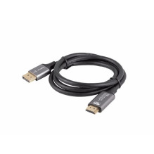 Lanberg Laidas „Displayport“ (M) - HDMI (M) 1m juodas / pilkas Lanberg Laidas „Displayport“ (M) - HDMI (M) 1m juodas / pilkas