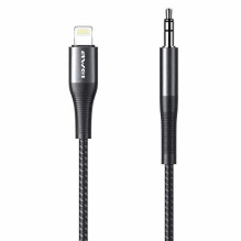 Awei adapteris CL-116L „Lightning“ lizdas 3,5 mm, pilkas Awei adapteris CL-116L „Lightning“ lizdas 3,5 mm, pilkas