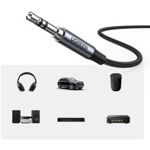 „Ugreen“ DAC AUX laidas, 3,5 mm mini lizdas - USB C tipo išmanusis telefonas, 1 m, juodas