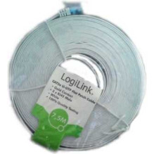 Logilink CAT5e U-UTP plokščias jungiamasis kabelis, 15m