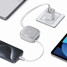 Usams US-SJ650 3in1 laidas „MicroUSB“ / USB-C / „Lightning“ 60W sidabrinis Usams US-SJ650 3in1 laidas „MicroUSB“ / USB-C / „Lightning“ 60W sidabrinis