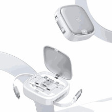 Usams US-SJ650 3in1 laidas „MicroUSB“ / USB-C / „Lightning“ 60W sidabrinis Usams US-SJ650 3in1 laidas „MicroUSB“ / USB-C / „Lightning“ 60W sidabrinis