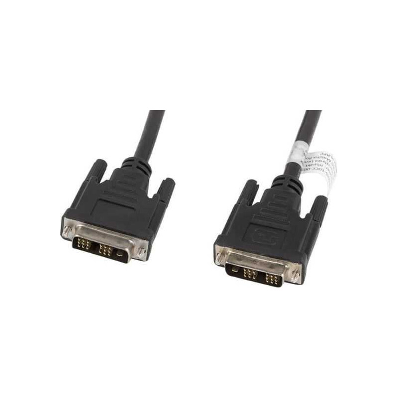 Lanberg DVI-D(M)-DVI-D(M) kabelis 3m Juodas