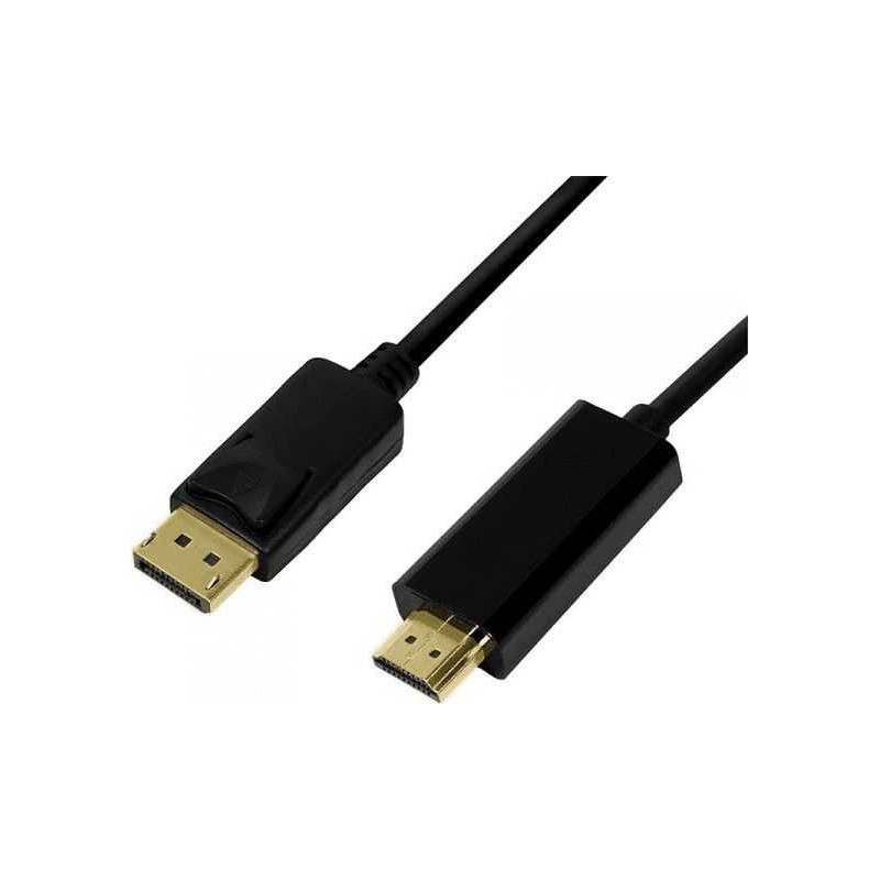 Logilink CV0126 DisplayPort 1.2 HDMI 1.4 1m Juoda