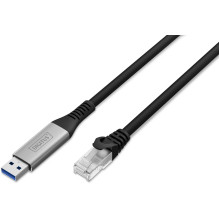 DIGITUS AK-300600-020-S USB-A RJ45 2m Black
