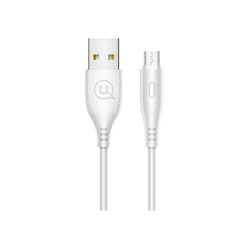 Usams USB-A į microUSB 1 m, baltas