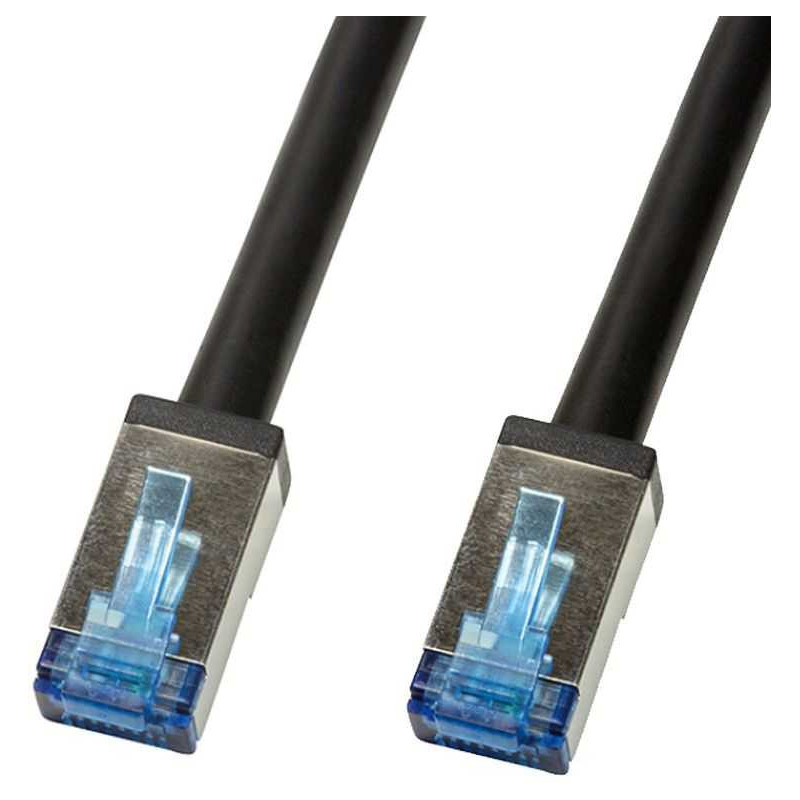 Logilink Komutacinis kabelis S / FTP Cat6a 7.5m Juodas