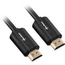 „Sharkoon“ HDMI į HDMI 4K kabelis, 3 m, juodas
