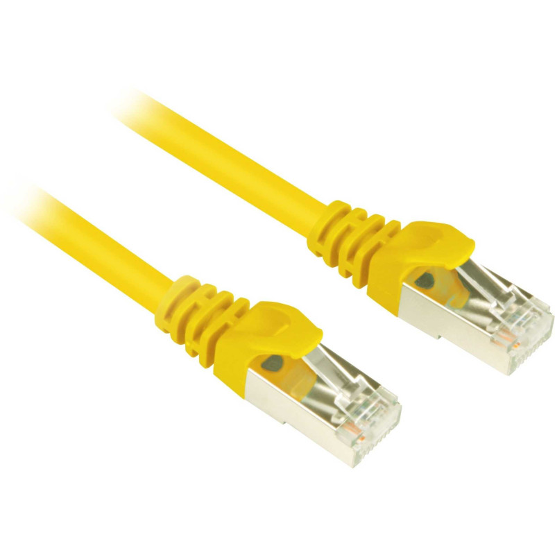 „Sharkoon“ RJ45 CAT6 SFTP 0,5 m geltonas