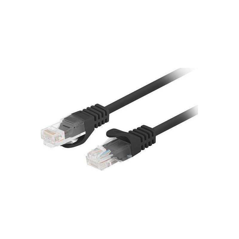 Lanberg Patchcord UTP Cat.6 0.25m juoda 10pcs