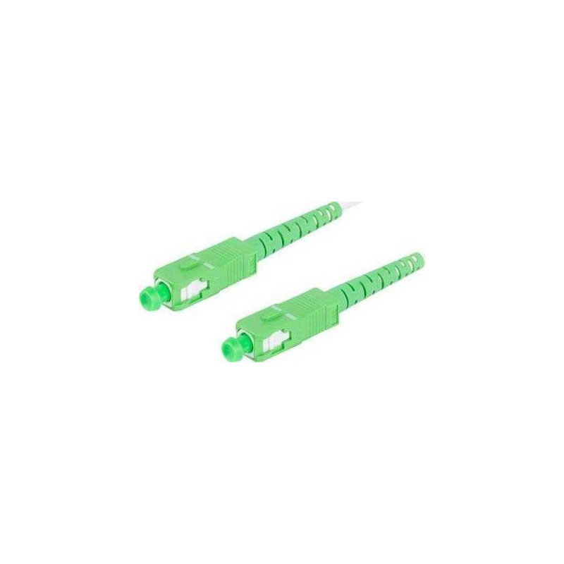 Lanberg Patchcord SM SC / APC-SC / APC SIMPLEX 3.0mm 5m balta