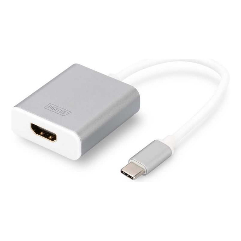 DIGITUS USB-C adapteris - HDMI 4K 30Hz su garsu, baltas