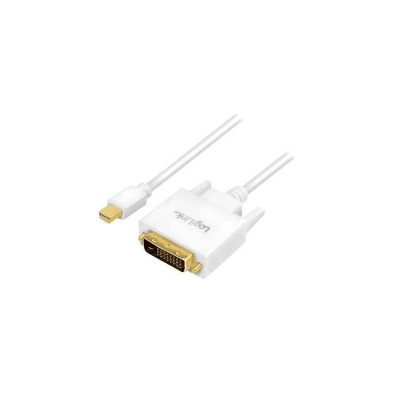 Logilink LogiLink CV0138 Mini DisplayPort - DVI adapterio kabelis, baltas, 3