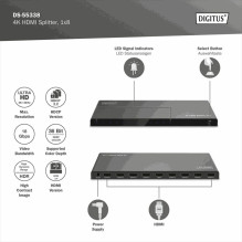 DIGITUS Splitter HDMI 8-port 4K 60Hz DS-55338 DIGITUS Splitter HDMI 8-port 4K 60Hz DS-55338