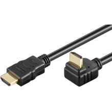Techly kabelis HDMI Techly HDMI / HDMI V1.4 M / M Ethernet, kampinis, 5m, juodas