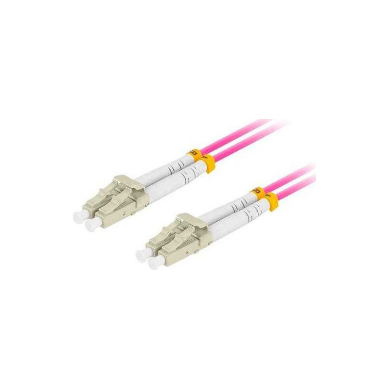 Lanberg Šviesolaidinis jungiamasis laidas MM LC / UPC-LC / UPC DUPLEX LSZH 3.0mm 5m violetinė