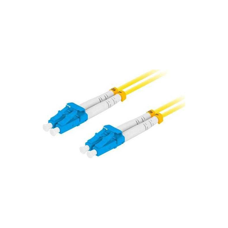 Lanberg Šviesolaidinis jungiamasis laidas SM LC / UPC-LC / UPC DUPLEX LSZH 3.0mm 1m geltonas