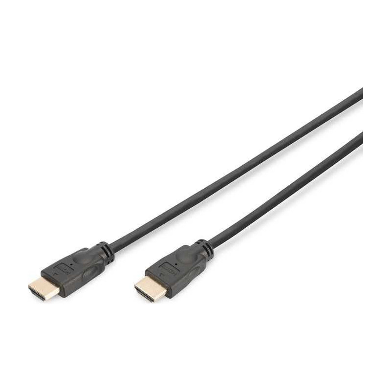 DIGITUS HDMI Aukščiausios kokybės didelės spartos internetas su Ethernet prijungimo kabeliu, 5 m