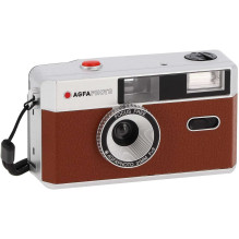 „Agfaphoto“ daugkartinio naudojimo fotoaparatas, 35 mm, rudas „Agfaphoto“ daugkartinio naudojimo fotoaparatas, 35 mm, rudas