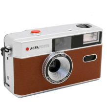 „Agfaphoto“ daugkartinio naudojimo fotoaparatas, 35 mm, rudas „Agfaphoto“ daugkartinio naudojimo fotoaparatas, 35 mm, rudas